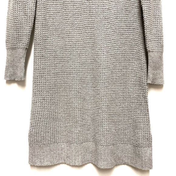 Daily Ritual Turtleneck Sweater Dress Size‎ S Wool Cashmere Cotton Waffle Knit - Picture 3 of 11